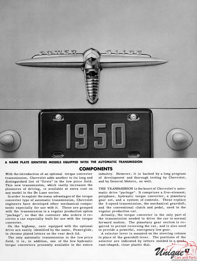 1950 Chevrolet Engineering Features Brochure Page 6
